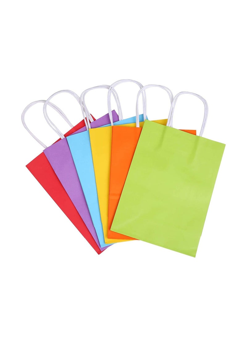 Kraft Paper Bag Multi colorTwisted Handle 26x33x12 cm Paper Party Bags Hen Party Bags Kraft Paper Bag Bride Birthday Gift Bag Wedding Celebrations Bags for Party Favors - 12 Pieces. - Image 3