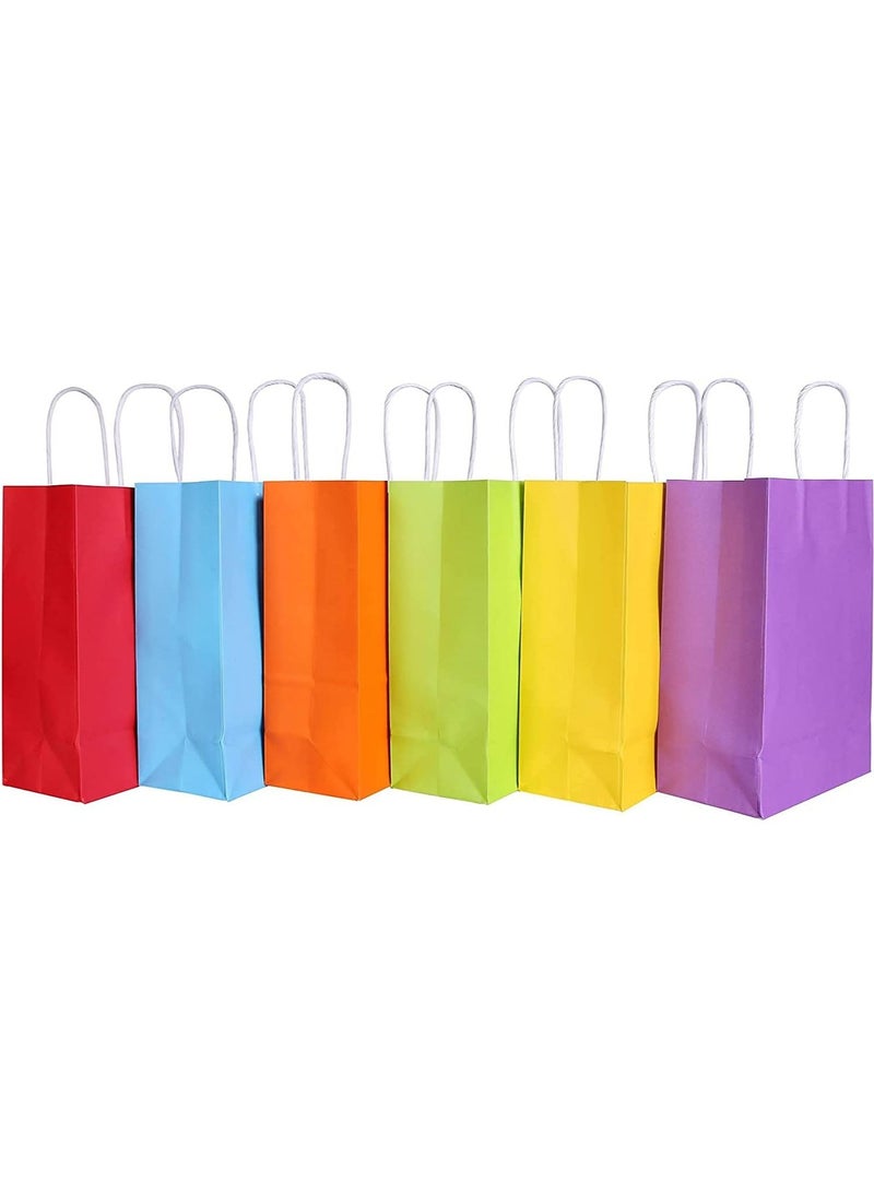 Kraft Paper Bag Multi colorTwisted Handle 26x33x12 cm Paper Party Bags Hen Party Bags Kraft Paper Bag Bride Birthday Gift Bag Wedding Celebrations Bags for Party Favors - 12 Pieces. - Image 2