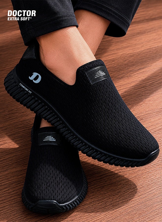 DOCTOR EXTRA SOFT Men’s Memory Foam Running & Walking Shoes | Lightweight Sports, Gym, Training, Jogging Loafers | Breathable Slip-On Casual Sneakers for Men & Boys – D-2002 - Image 1