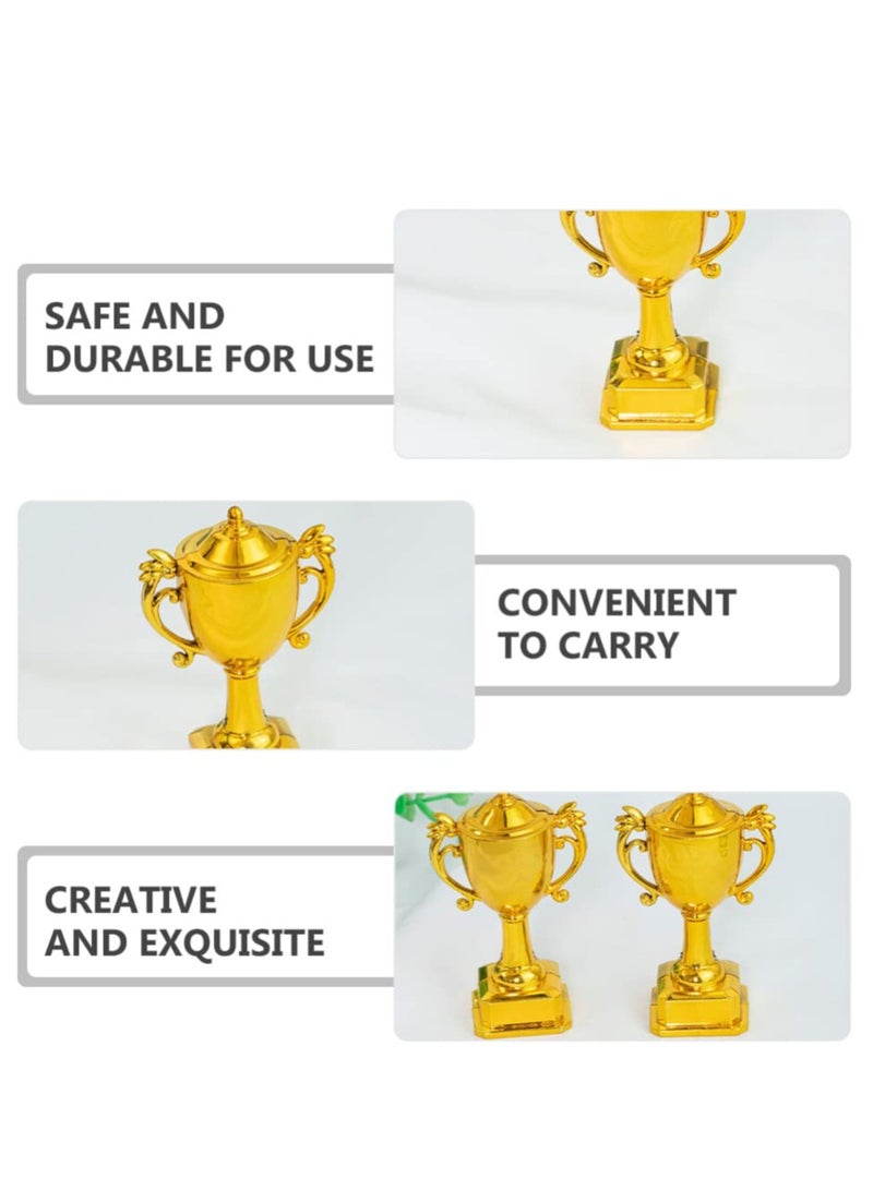 KASTWAVE Prize Trophies Decor for Kids, 6 Pcs Mni Plastic Child Cake Sports Ball Models Events Trophies, Miniature Toys Tournaments Trophy Kids Mini Trophy Personal Trophy Mini Trophies Child - Image 3