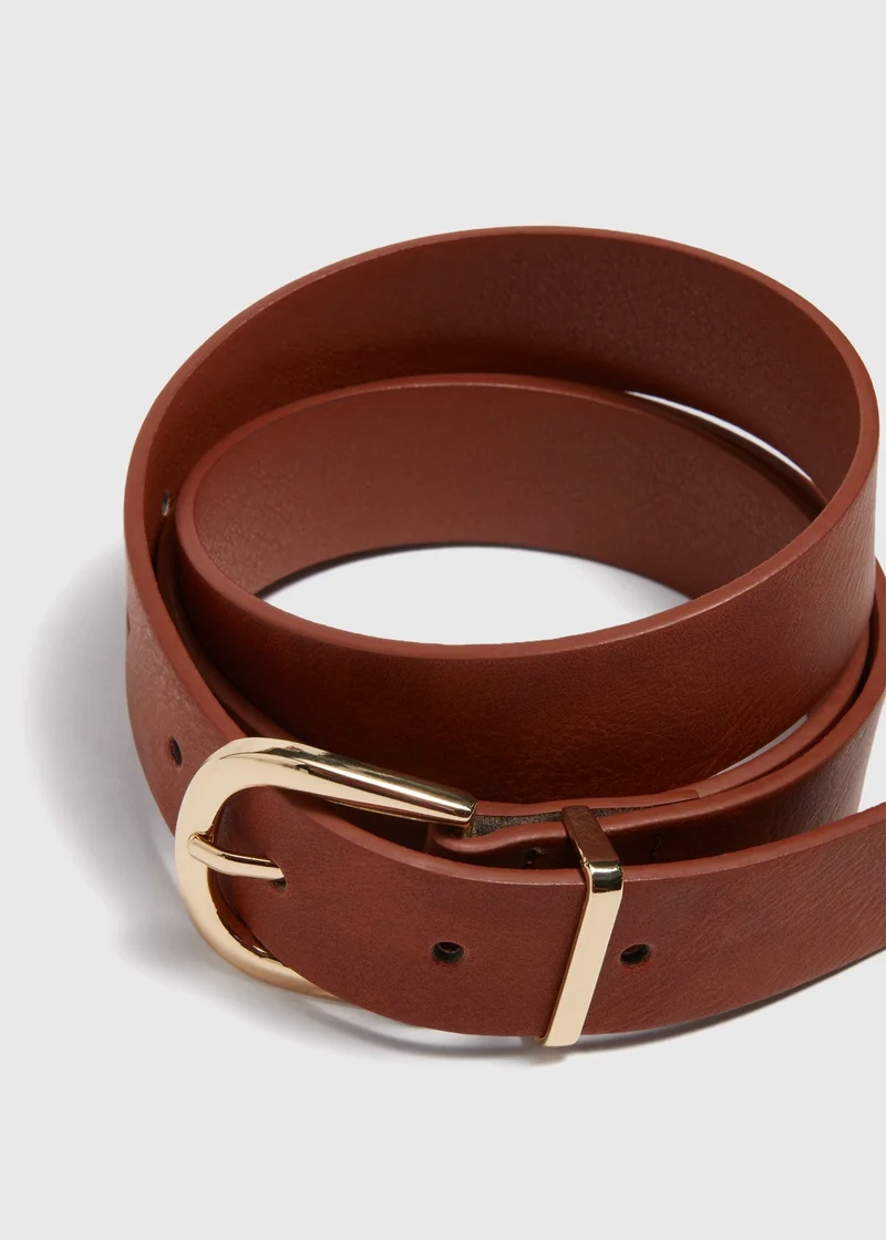 Matalan Tan Jeans Belt