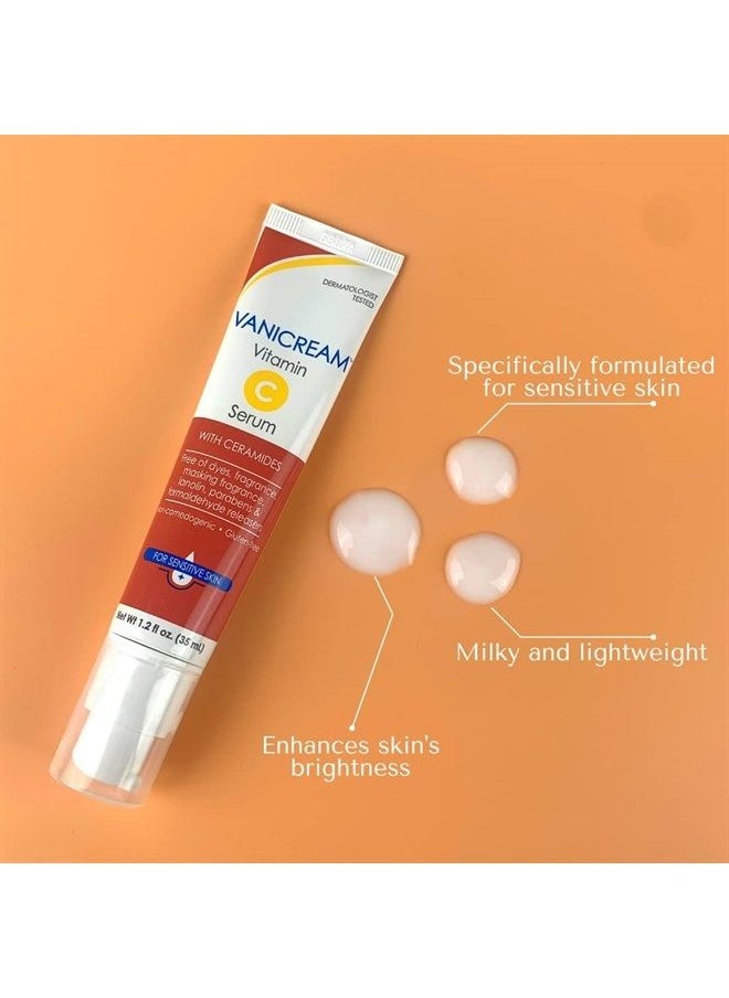 Vanicream - Vitamin C Serum - Free of Dyes, Fragrance, Masking Fragrance, Lanolin, Parabens & Formaldehyde Releasers - For Sensitive Skin - 1.2 Fl Oz - Image 1