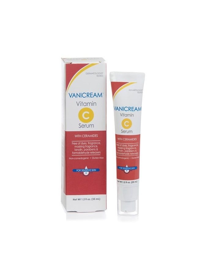 Vanicream - Vitamin C Serum - Free of Dyes, Fragrance, Masking Fragrance, Lanolin, Parabens & Formaldehyde Releasers - For Sensitive Skin - 1.2 Fl Oz - Image 1
