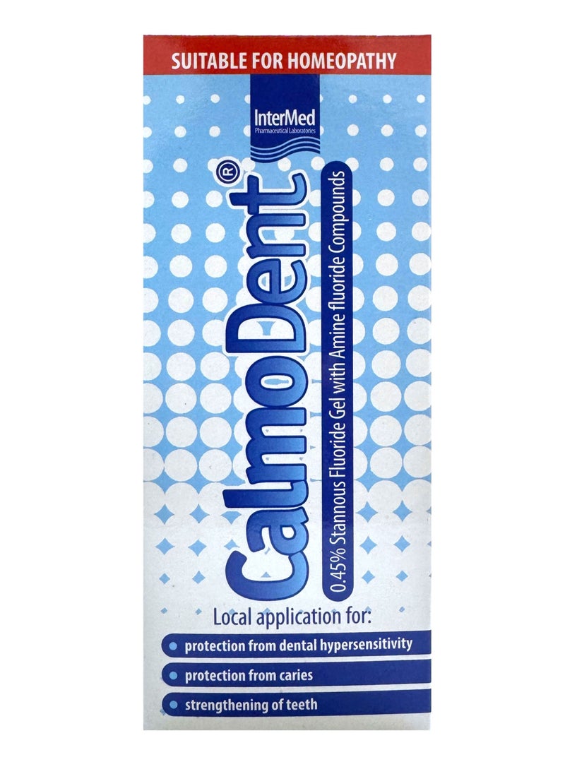 InterMed - Calmodent 0.45% Stannous Fluoride Gel With Amine Fluoride Compounds - Advanced Protection For Teeth, 75Ml - Image 1