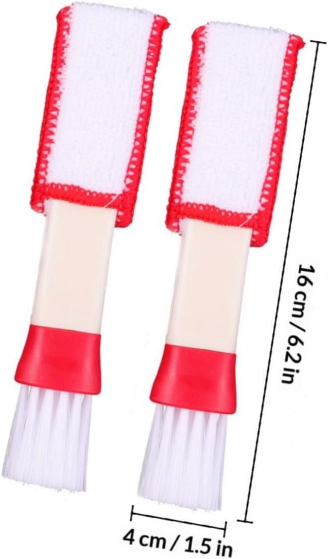 4pcs Double-Ended Car Air Vent Duster and Window Blind Cleaner Brushes, Multifunction Mini Dust Brushes for Air Conditioner Vents and Keyboard Cleaning - Image 2