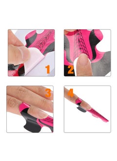 Rotekt Rotekt 100pcs Nail Forms for Nail Extension UV Paper Tray Nail Art Accessories  - Image 4