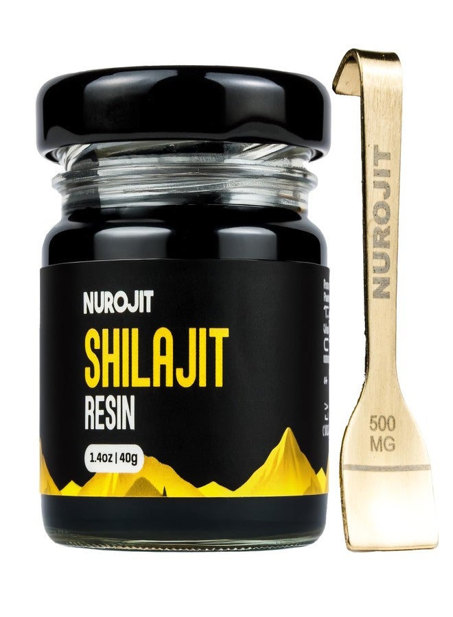 NuroJit راتنج شيلاجيت النقي من نوروجيت، شيلاجيت نقي من جبال الهيمالايا للرجال والنساء مع أكثر من 78% من حمض الفولفيك، مركب معدني، تم اختباره في مختبر طرف ثالث، راتنج عضوي طبيعي، نباتي، خالٍ من الغلوتين، مكمل غذائي يومي 40 غرام - Image 1