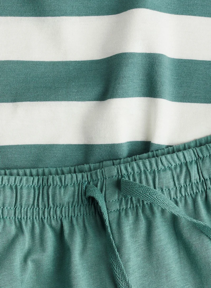 H&M Kids Striped T-Shirt & Shorts Set
