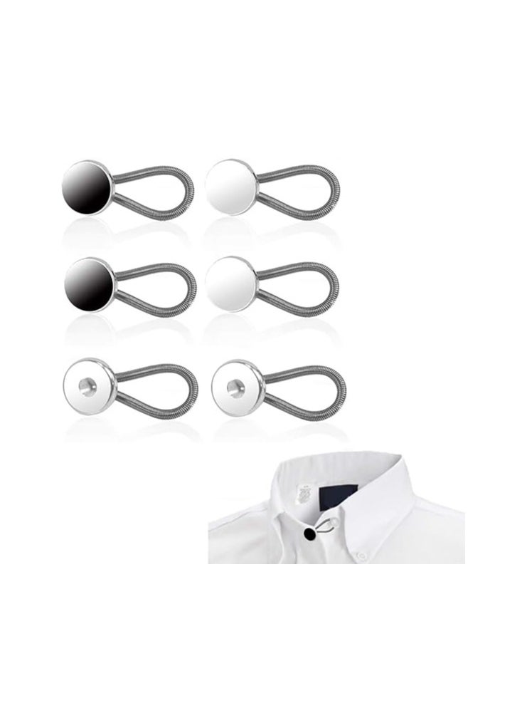 Generic Shirt Collar Button Extender, 3pcs Elastic Collar Extenders for Shirts, Premium Collar Extender for Men's Shirts, Button Extender for Dresses, Shirts, Suits, Coats  - Image 3