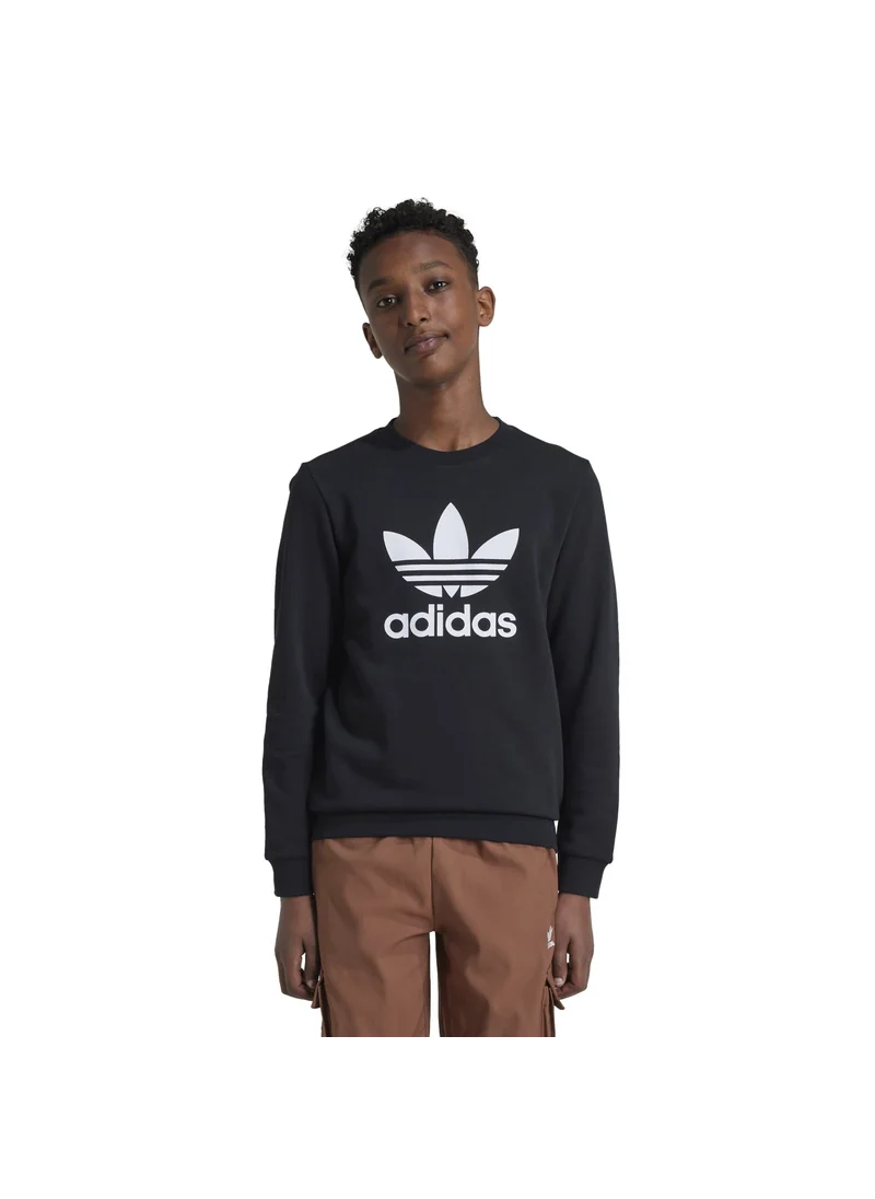 اديداس adidas TREFOIL CREW Black Originals Kids SWEATSHIRTS
