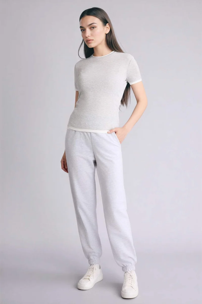 ديفاكتو jogger Basic Thin Sweatshirt Fabric Trousers