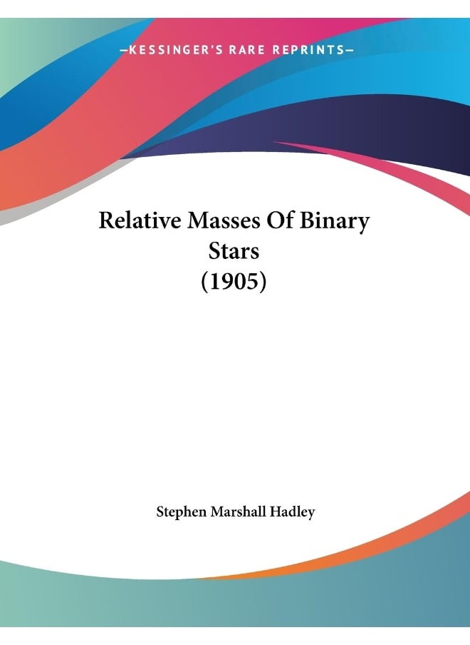null - Relative Masses Of Binary Stars (1905) - Image 1