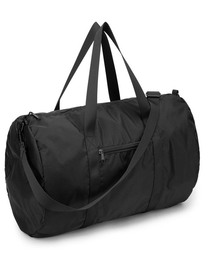 Vorspack Small Duffel Bag 20" Foldable Gym Bag for Men Women Duffle Bag Lightweight with Inner Pocket for Travel Sports - Black - Image 1