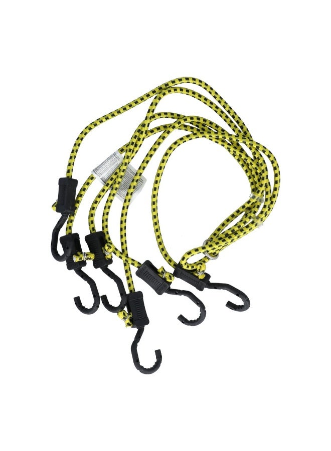 Keeper_Corporation حبل بونجي adjustable بستة ذراع مع خطاف زيپ أصفر وأسود 50 بوصة 06138 - Image 2