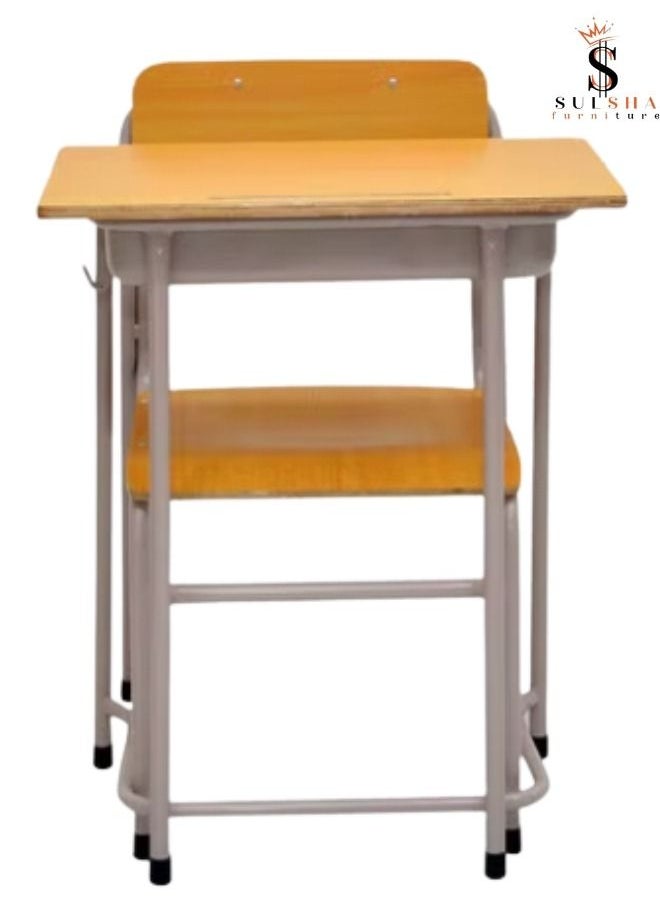Study table chair with metal legs seat student writing chair