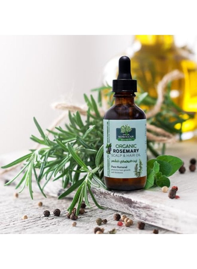 MOROCCAN SECRETS Organic Rosemary Scalp & Hair Oil - Image 2