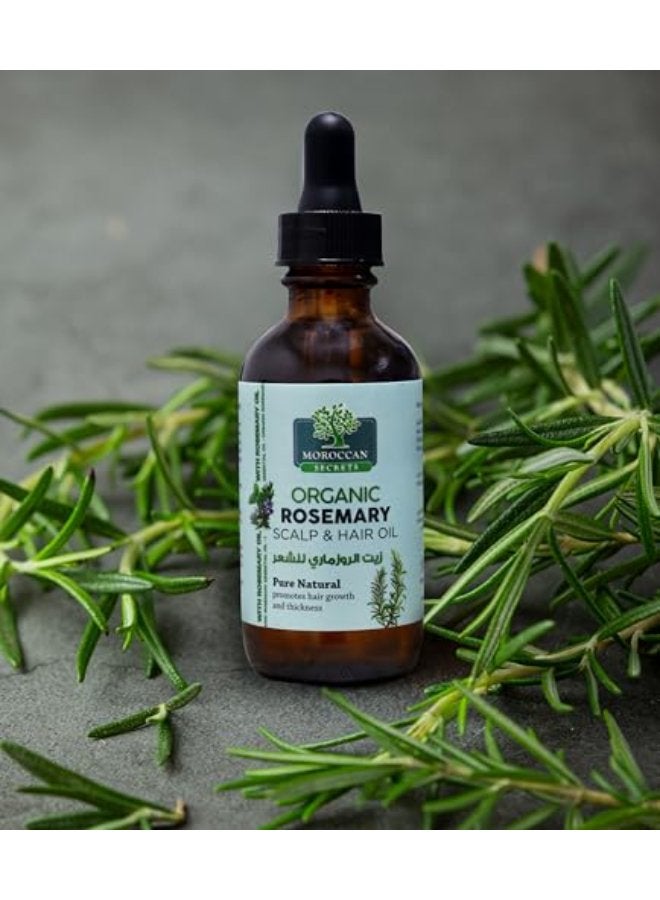 MOROCCAN SECRETS Organic Rosemary Scalp & Hair Oil - Image 3