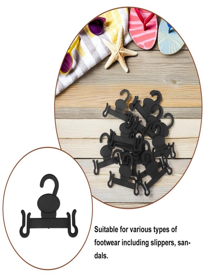 Hemobllo 30Pcs Slipper Hooks for Shoe Store Display Plastic Shoe Hangers Organizer for Slipper Storage and Drying Space Saving Rack Holder for Home and Retail - Image 3