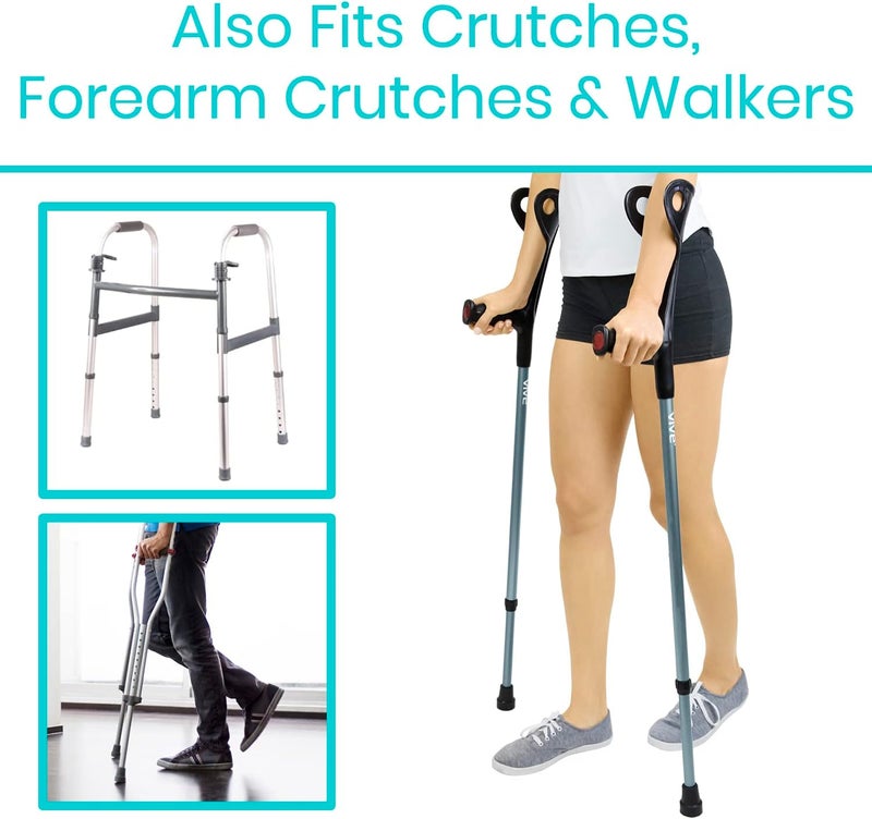 Vive Walking Cane Tips 2 Pack 34 Inch  NonSlip Universal Rubber Replacement Tips for Walking Sticks Crutches Walkers Canes - Image 5