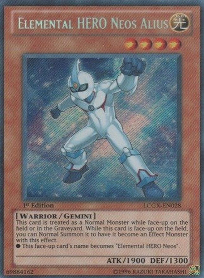 Yu-Gi-Oh! - Elemental Hero Neos Alius (LCGX-EN028) - Legendary Collection 2-1st Edition - Secret Rare