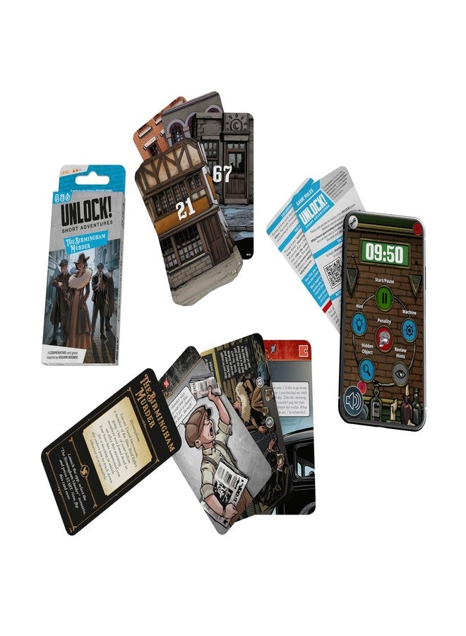 Asmodee Unlock! Short Adventures 9: The Birmingham Murder - Immersive Escape Room Card Game for Kids and Adults, Ages 10+, 1-6 Players, 45 Minute Playtime - Image 5