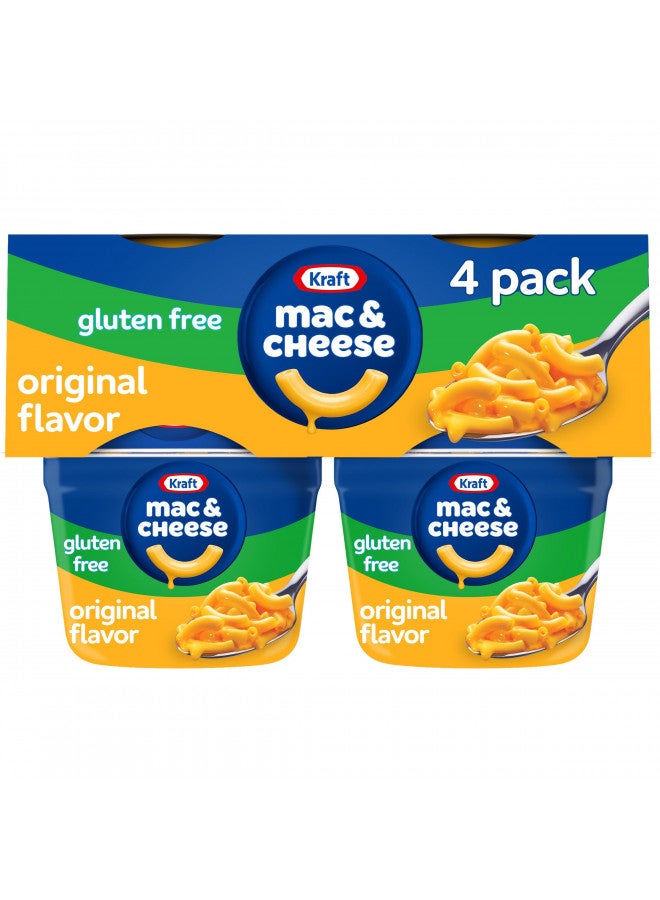 Kraft Kraft Gluten Free Original Mac & Cheese Macaroni and Cheese Dinner, 4 ct Pack, 1.9 oz Cups - Image 1