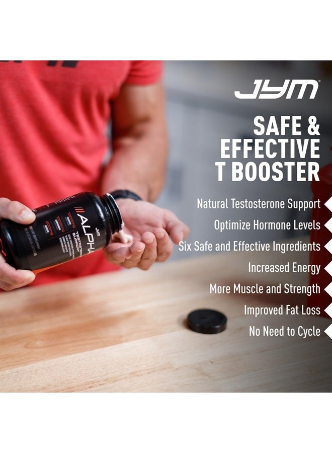 JYM Supplement Science Alpha JYM Testosterone Support | Male Vitality, Hormone Optimization, Ashwagandha, Fenugreek, Eurycoma, Damiana, Quercetin, DIM | JYM Supplemental Science | 180 Vegetarian Capsules  - Image 5