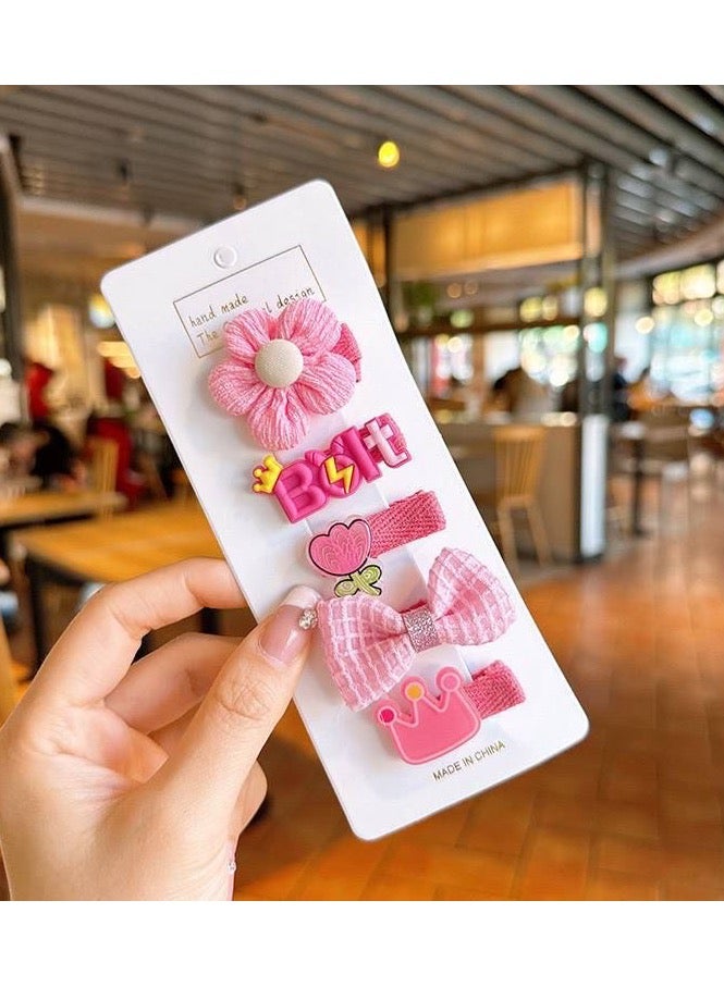 Tok Mangak for children, a bright and soft mix, a cartoon with 5 toks in the most beautiful colors (purple - brown - pink - fuchsia - yellow - green - beige) to give your girl's hair a touch of beauty every day - Image 1