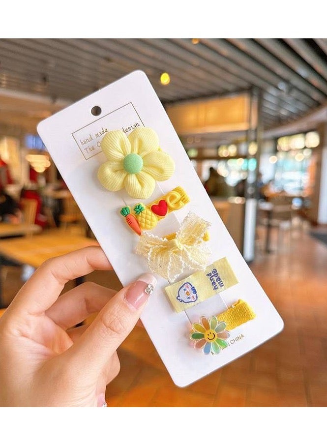 Tok Mangak for children, a bright and soft mix, a cartoon with 5 toks in the most beautiful colors (purple - brown - pink - fuchsia - yellow - green - beige) to give your girl's hair a touch of beauty every day - Image 2