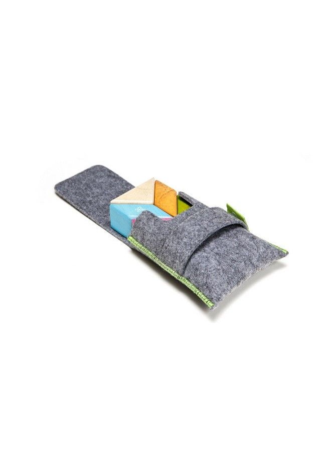 Tegu 6 Piece Tegu Pocket Pouch Prism Magnetic Wooden Block Set Tints  - Image 3