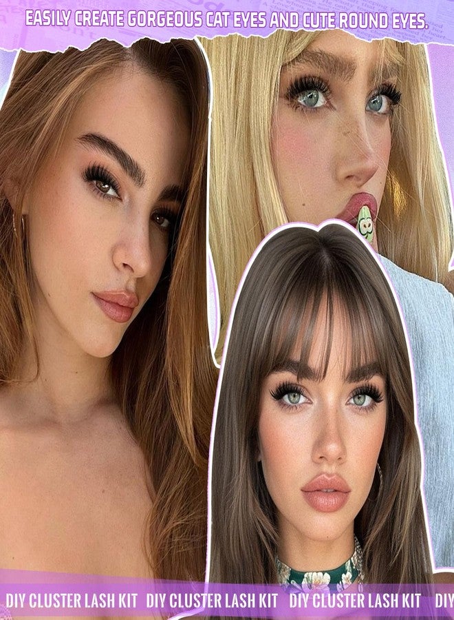 مجموعة رموش مانغا خفيفة، 280 قطعة، رموش فردية مجعدة على شكل حرف C، 60D و80D، 9-16 مم، رموش صناعية طبيعية كثيفة قابلة لإعادة الاستخدام، مجموعة كاملة مع غراء تثبيت الرموش، ملقط وفرشاة - Image 4