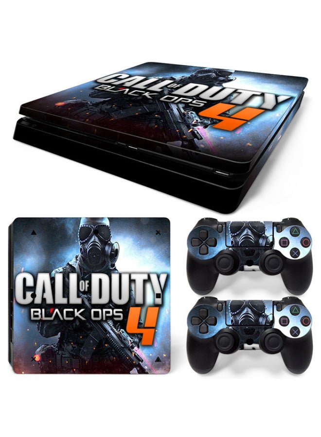 PS4 Slim Game Machine Full Body Sticker Full Body Sticker Protective Sticker Handle Sticker-Color:TN—PS4Slim—5602 - Image 1