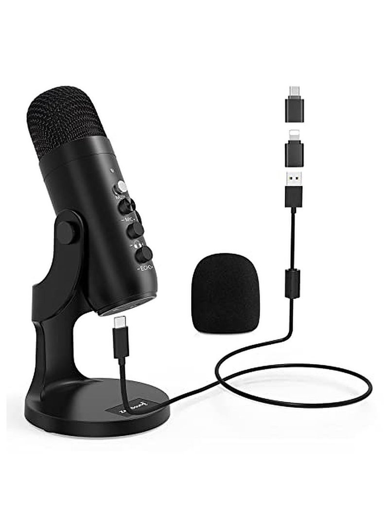 Jmary PW8 Professional Metal Voice Recording Usb Condenser Studio And Podcast Recording Gaming Microphones - Image 1