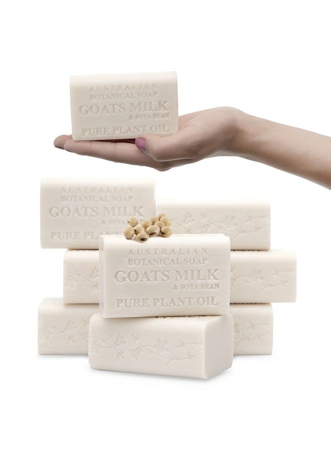Australian Botanical Soap Goat'S Milk & Soya Bean Oil Pure Plant Oil Soap 6.8 Oz. 193G Bars 8 Count Packaging May Vary  - Image 1