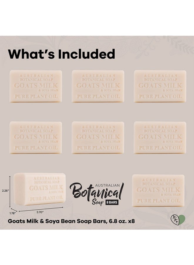 Australian Botanical Soap Goat'S Milk & Soya Bean Oil Pure Plant Oil Soap 6.8 Oz. 193G Bars 8 Count Packaging May Vary  - Image 5