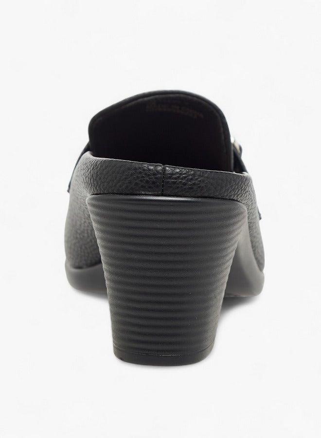 فلورا بيلا من شو إكسبرس ميش نسائي بنعل سميك مزين بمعدن وكعب مربع - Image 5