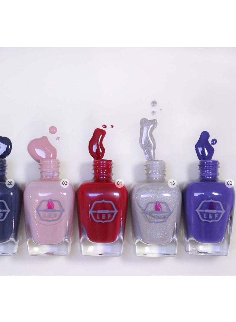 LEF HD Nail Polish Strong and Longwear | AZURITE 02 - Image 4