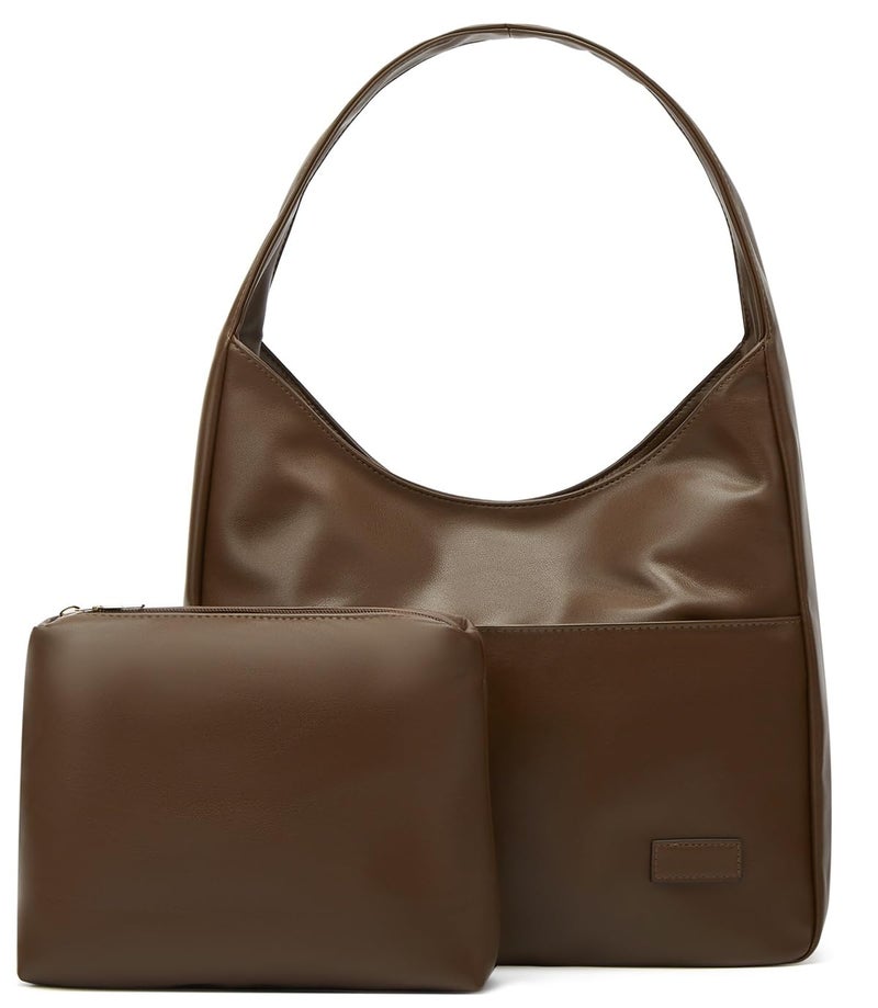 Pocadri Women Tote Handbags Chic Vegan Leather Tote Bag Purse Stylish Casual Trendy Large Soft Shoulder Bag - Image 2