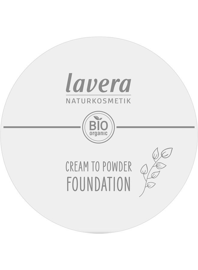 lavera Cream to Powder Foundation -Tanned 02- nude - Bio-Mandelöl & Vitamin E - Vegan - feuchtigkeitsspendend - Intensive Deckkraft (1 X 10,5g) - Image 2