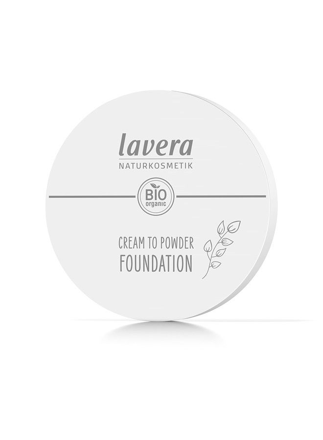 lavera Cream to Powder Foundation -Tanned 02- nude - Bio-Mandelöl & Vitamin E - Vegan - feuchtigkeitsspendend - Intensive Deckkraft (1 X 10,5g) - Image 3