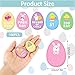 DTOFOOT 100 PCS Easter Egg Fillers Wooden Easter Egg Tokens with 25 Different Designs Easter Prizes Stuffers Coins for Family Easter Egg Hunt Activities Party Favor Supplies - Image 4