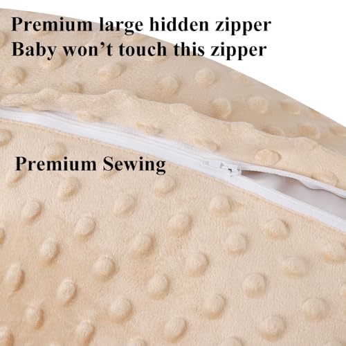 Bilokonda Dot Nursing Pillow Cover Set 2 Pack Nursing Pillow Slipcovers, Ultra Soft Compatible with Boppy Pillow,Standard Pillow for Baby Boy Girl Light Coffee, Bear - Image 5