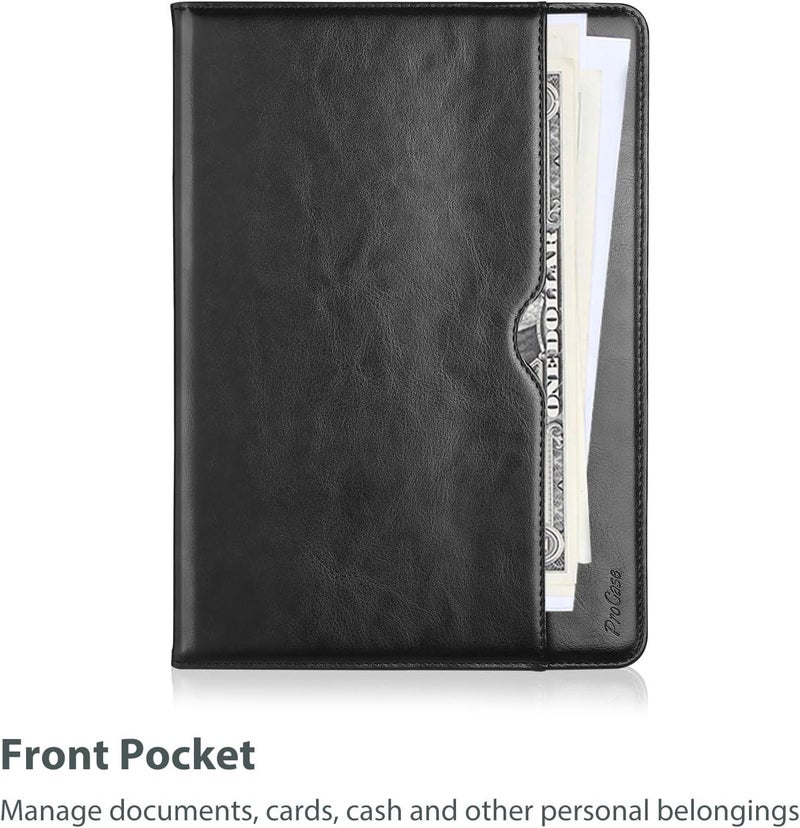 Procases For Galaxy Tab A9 Plus 11 Inch Case Model Sm-X210 X215 X216B , Premium Pu Leather Protective Cover Stand Folio Case With Strap For 2023 Release Galaxy Tab A9+ Tablet 11" -Black - Image 5