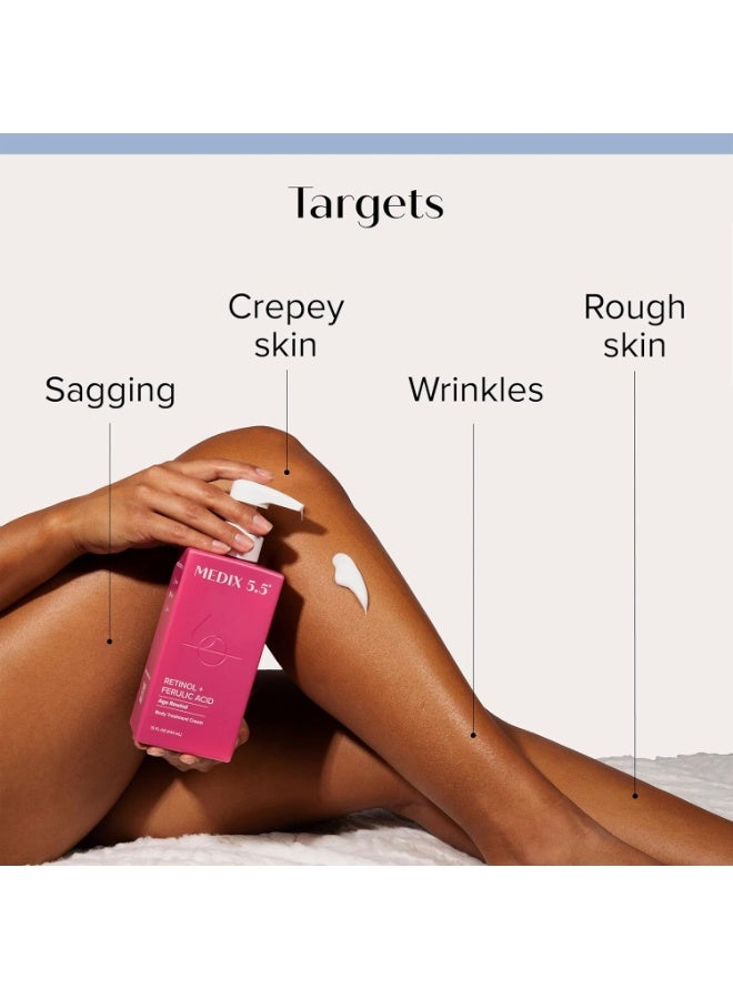 Medix 5.5 Retinol Cream And Collagen Cream Set Medix 5 5 Retinol Cream With Ferulic Acid Targets Crepey Skin Wrinkles And Sun Damaged Skin Collagen Cream Firms And Tightens Sagging Skin Two 15Oz - Image 2