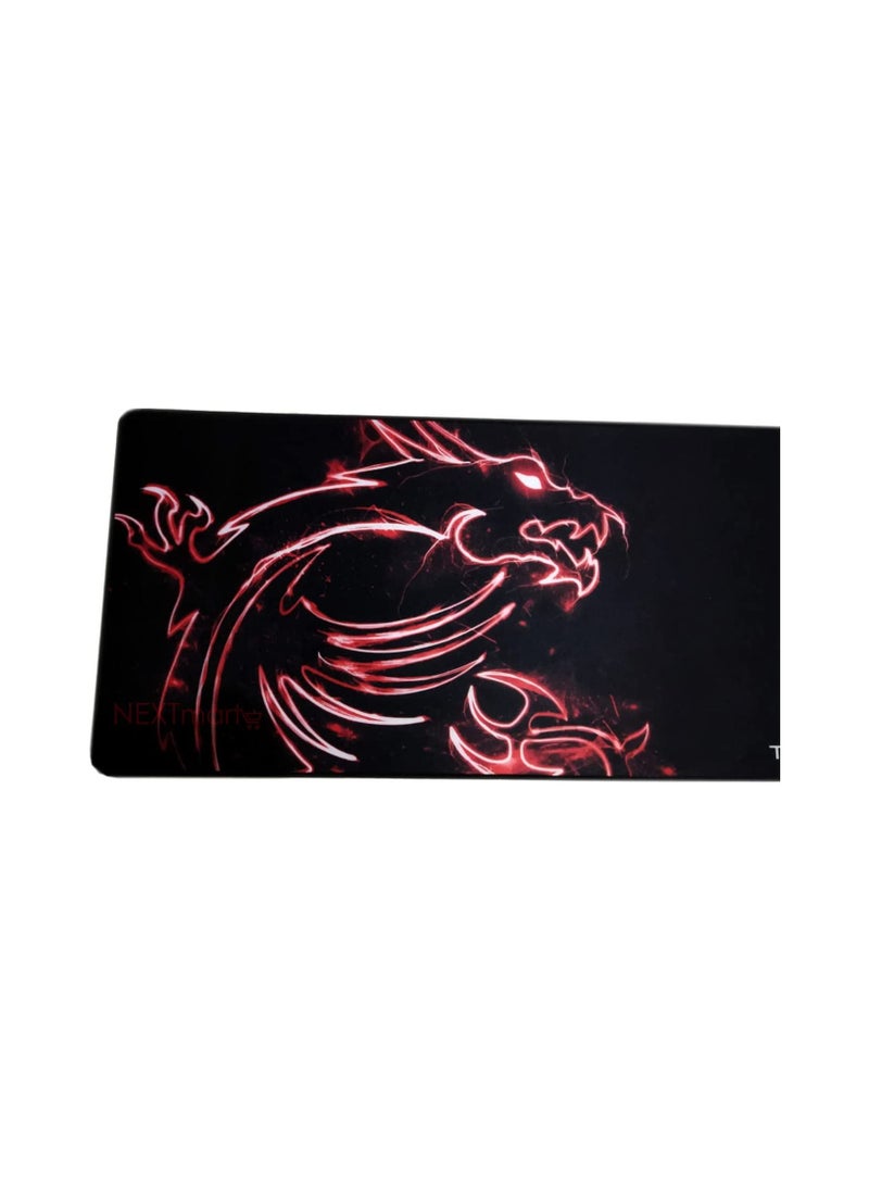 ماركة غير محددة - لوحة ماوس الألعاب msi - قاعدة مطاطية مضادة للانزلاق - إصدار السرعة | مقاس L 70 × 30 سم - Image 1