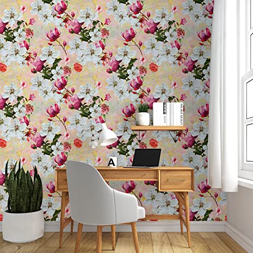 PAPER PLANE DESIGN Floral Peel and Stick Wallpaper for Home Office Decoration (1 Roll Size 2 X 12 Feet) - Image 3