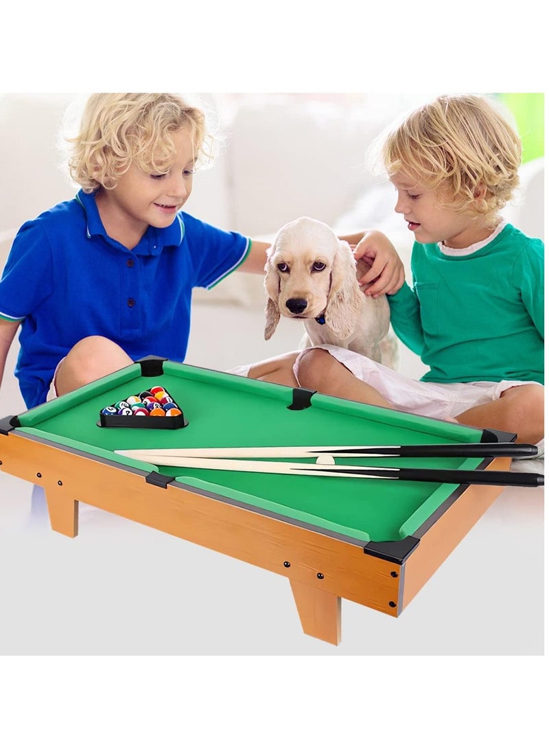 Generic Green Mini Pool Table, Billiard Tables includes 21 Billiards Equipment Accessories, Game Table for Kids and Adults  - Image 1