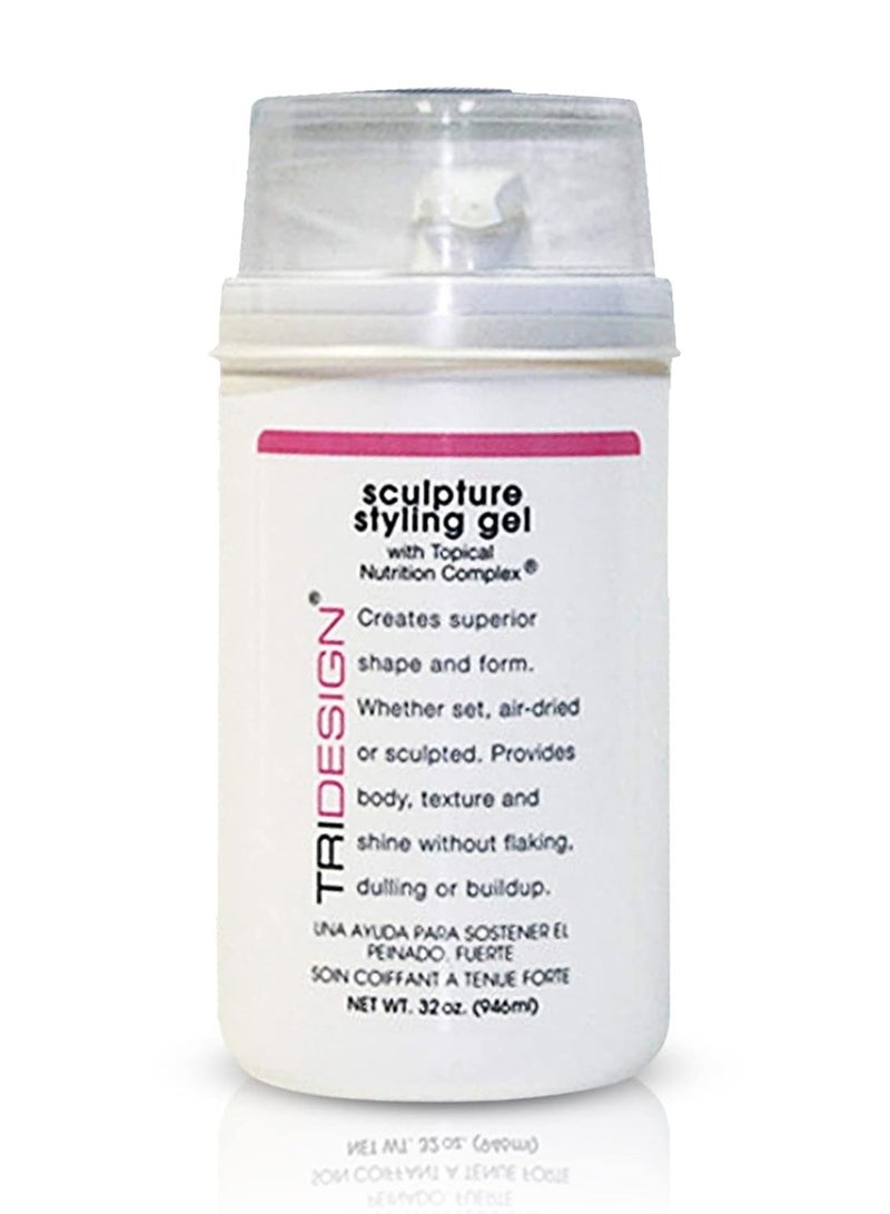 TRIDESIGN TRIDESIGN Hair Styling Gel, 32 oz - Medium Hold with Shine for Men and Women  - Image 1