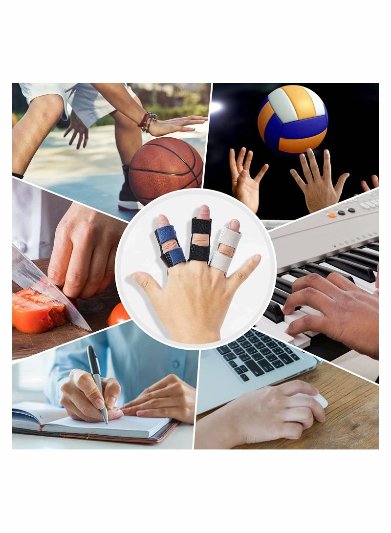 Trigger Finger Splints 3Pcs Trigger Finger Brace Finger Straightener Finger Support, Finger Splint for All Fingers - Image 4
