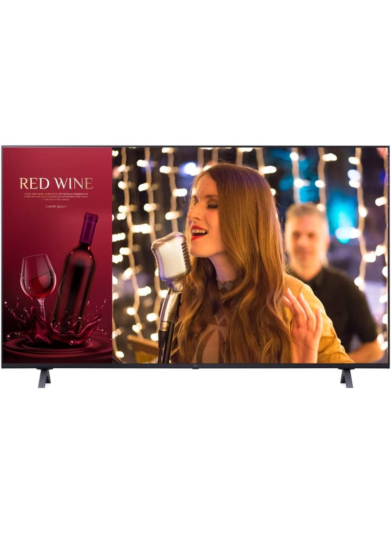 LG 75UR640S0GD 75" 4K UHD Digital Signage TV, webOS 6.0, 1200:1 Contrast Ratio, 2.0ch Built-In Speakers, HDMI/USB/LAN, Mount Included, Black black - Image 1
